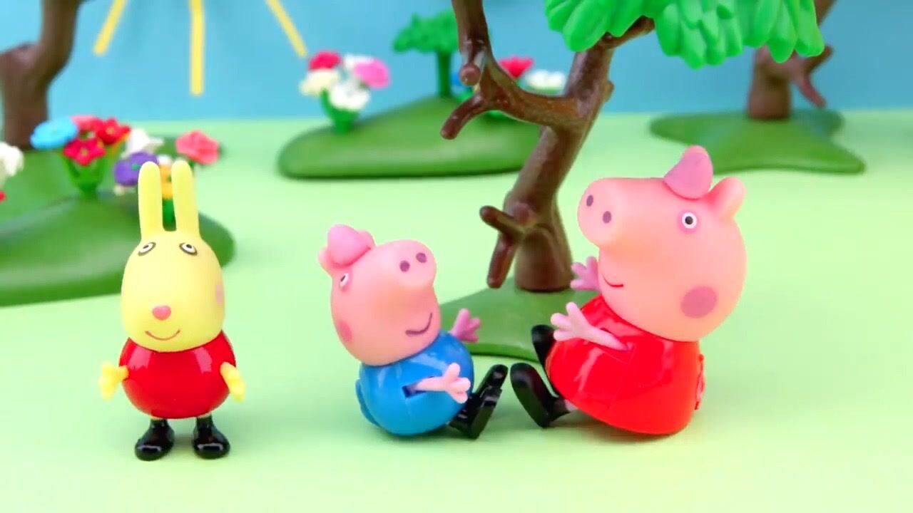 小猪佩奇：佩奇和乔治在公园里玩抓迷藏，超好玩！_高清1080P在线观看平台_腾讯视频