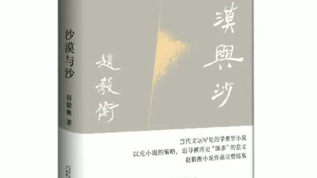 当代文坛罕见的学者型小说|赵毅衡结集作品《沙漠与沙》出版