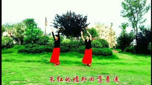 滑县快乐舞队《蓝色天梦》,演示:孟英、牛丽.