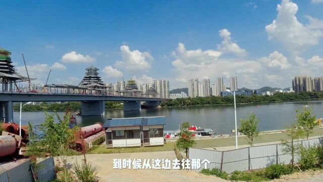 实拍柳州第22座跨江大桥,看如今建设得怎样,今年还能建成通车吗