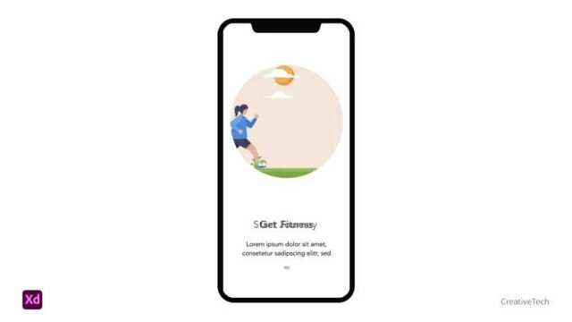 Adobe XD 设计流畅交互效果的移动应用启动画面
