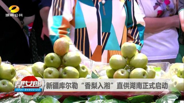 库尔勒“香梨入湘”直供湖南正式启动