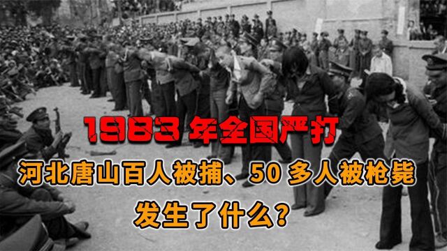 1983年全国严打,河北唐山百人被捕、50多人被枪毙,发生了什么?