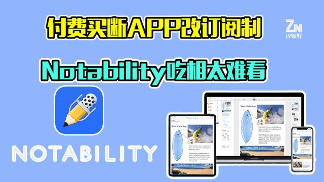 60元“买断”APP改每年80元订阅费,Notability:我们是小公司