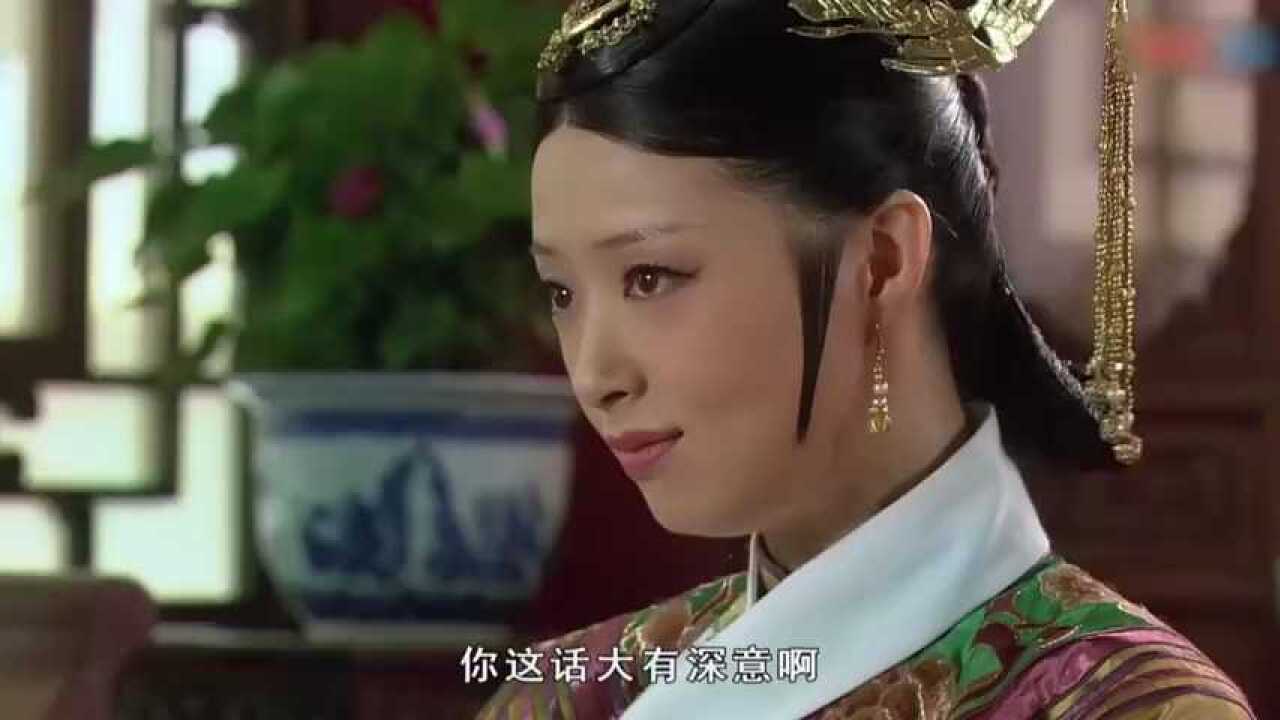 甄嬛传:皇上让颂芝给他布菜,还温柔地看她,华妃摆出晚娘脸_高清1080P在线观看平台_腾讯视频