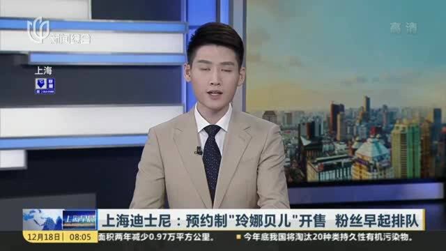 上海迪士尼:预约制“玲娜贝尔”开售 粉丝早起排队