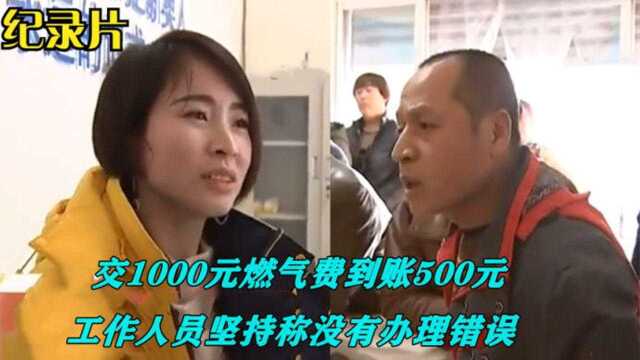 村民充了一千燃气费,到账后表上只有五百元,剩下的去哪了?