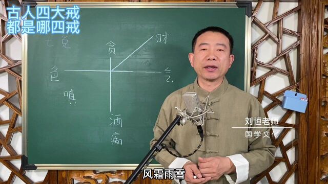 刘恒易经:古人四大戒 都是哪四戒