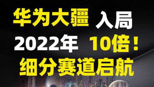 华为大疆入局!2022年智能汽车又一个10倍细分赛道激光雷达