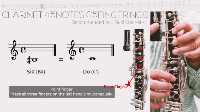 超清晰单簧管指法表图片
