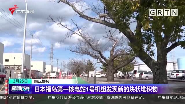 日本福岛第一核电站1号机组发现新的块状堆积物