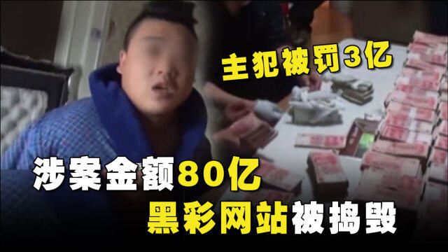 涉案金额80亿!黑彩网站被捣毁,主犯被罚3亿