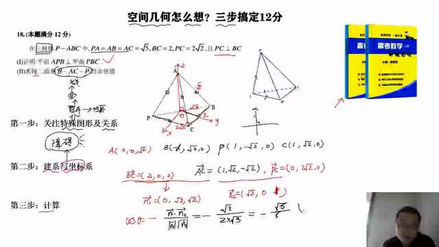 高中数学空间几何:死磕这三个步骤,秒解难题次次考试满分