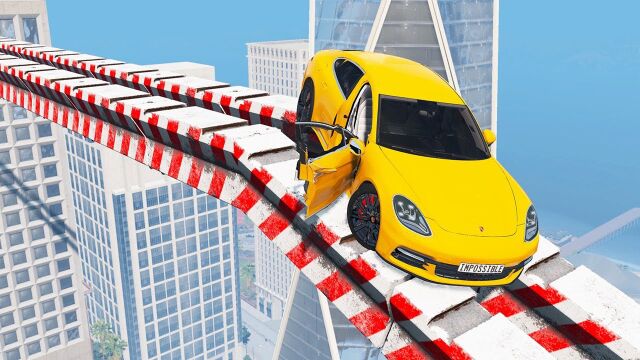 【BeamNG】在天桥上行驶