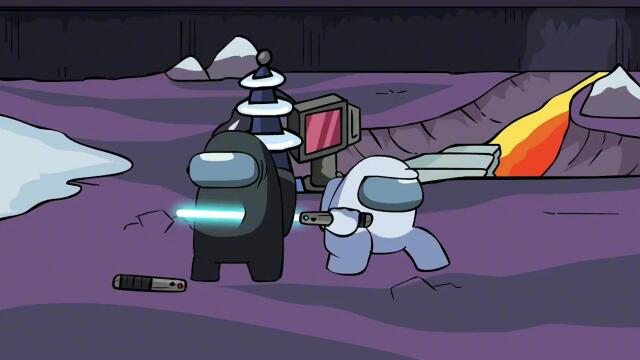 太空狼人杀among us:内鬼开启激光模式!激光射击最终毁灭自已.