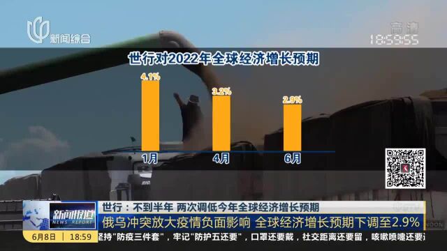 世行:不到半年 两次调低今年全球经济增长预期