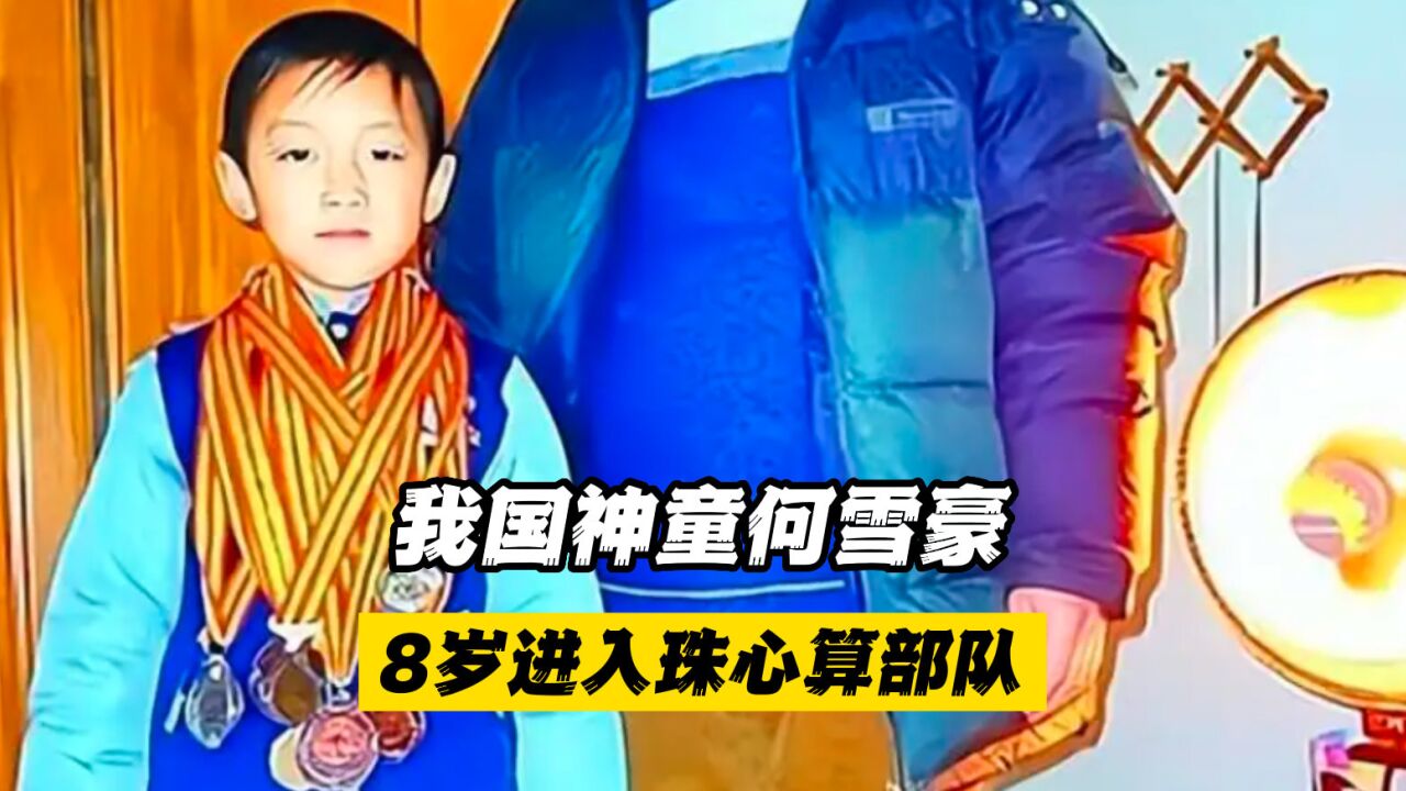 我国神童何雪豪:8岁进入珠心算部队,可应付未来战争中的电子战