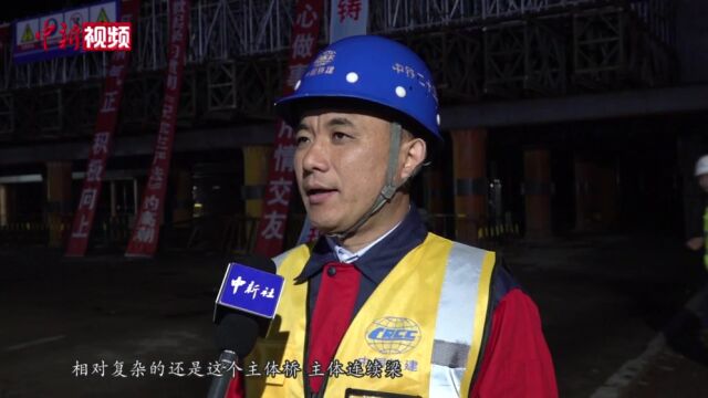 中国高寒地区跨度最大、吨位最重连续梁成功转体