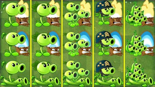 植物大战僵尸2:豌豆家族大战铁桶僵尸家族!谁能获胜?