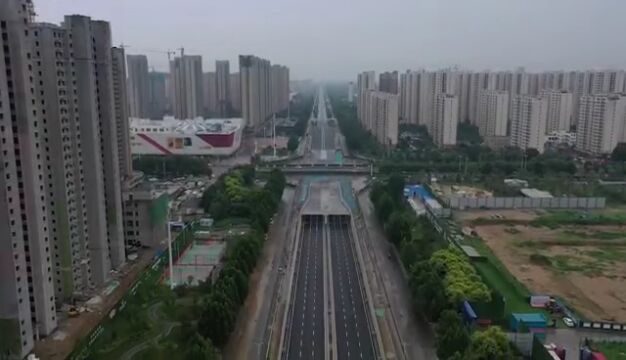 今天,濮阳绿城路东西方向实现通车!