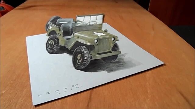 艺术绘图3D吉普车如何绘制3D Willys MB吉普车