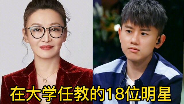 在大学任教的18位明星,黄磊何炅上榜,周星驰是人民大学学院教授