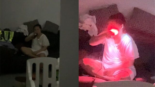 男子半夜看到客厅电光闪烁,跑出一看哭笑不得:老婆在“焊嘴”!