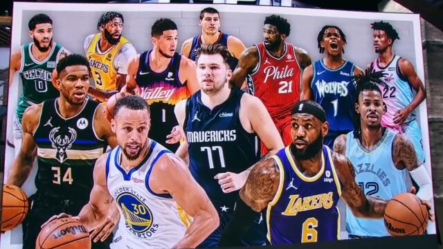 NBA下赛季球星海报,12位球星站位选人都有讲究,无杜兰特小卡哈登