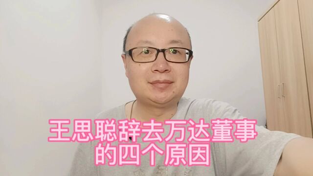 王思聪辞去万达董事的四个原因