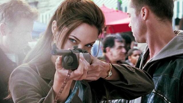 这对夫妻吵架,有点费子弹史密斯夫妇电影混剪安吉丽娜朱莉