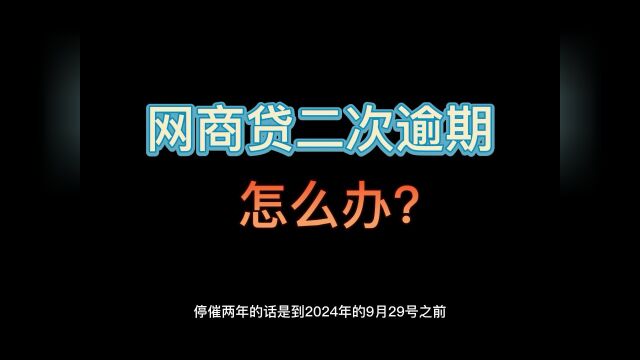 网商贷二次逾期 ,还可以和网商银行再次协商延期或者分期吗?