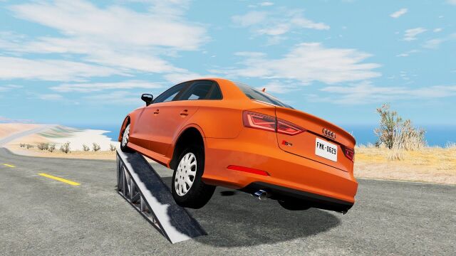 【BeamNG】汽车快速滚动