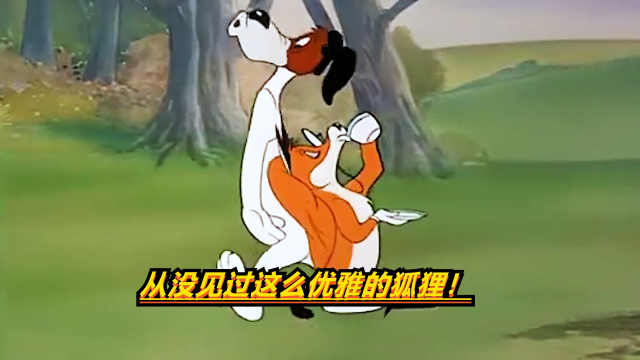 经典搞笑动画杜皮狗,从没见过这么优雅的狐狸?