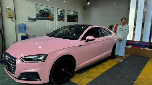 奥迪a5改色水晶贝壳粉#改装汽车文化 #宜宾改装贴膜 #奥迪a5 #贝壳粉