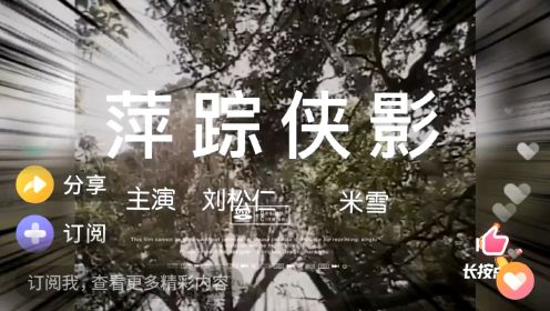 《萍踪侠影》之张丹枫，云蕾双剑合璧，经典之作