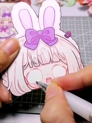 可动纸片人三丽鸥(许愿兔制作教程)不要问图纸哪里来的,问就是垃圾箱