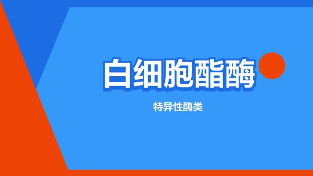 “白细胞酯酶”是什么意思?