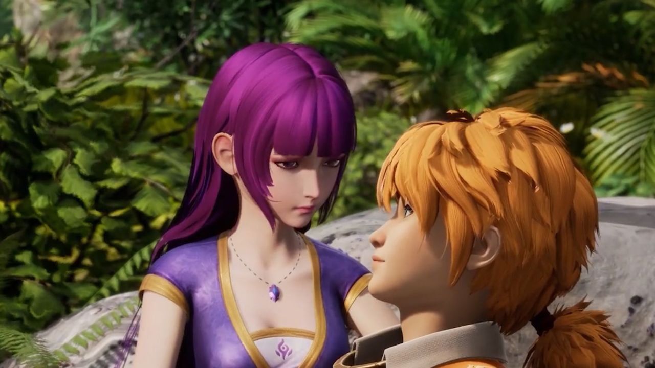 妖神记:女神肖凝儿这姿势谁顶得住?渣男聂离小身板吃得消?