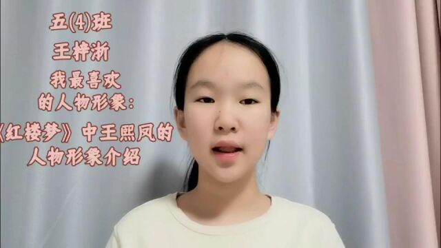 王梓淅 朗读“我最喜欢的人物形象”之王熙凤