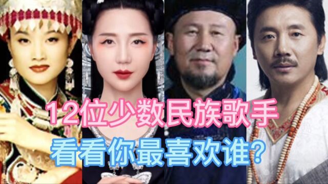 12位少数民族歌手对比