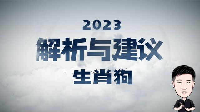 2023年属相狗解析建议