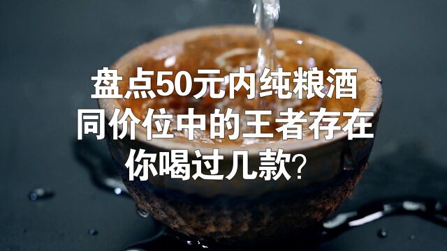 盘点50元内纯粮酒同价位中的王者存在,你喝过几款?