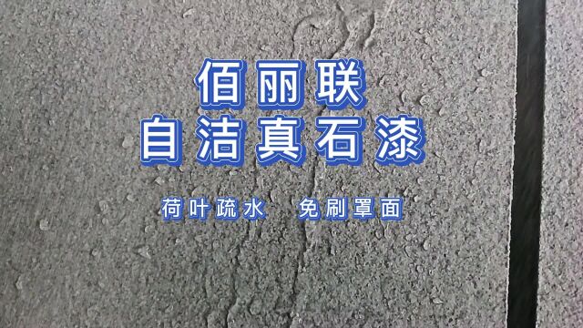 佰丽联推出新一代自洁真石漆