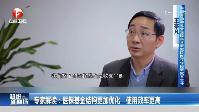 专家解读:医保基金结构更加优化,使用效率更高