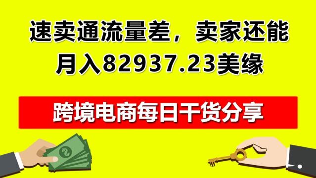 05.速卖通流量差,卖家还能月入82937.23美缘?