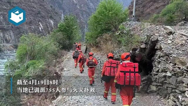 四川甘孜稻城发生森林火灾 已投入755人参与扑救