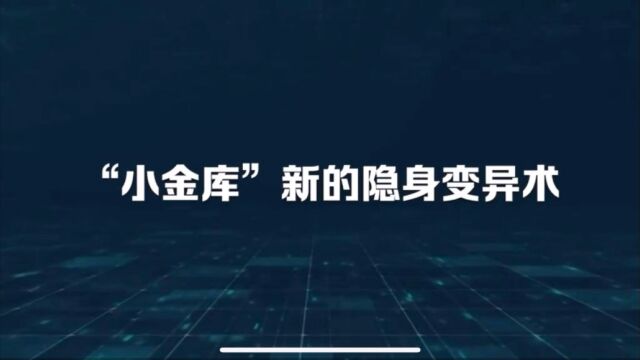 “小金库”新的隐身变异术