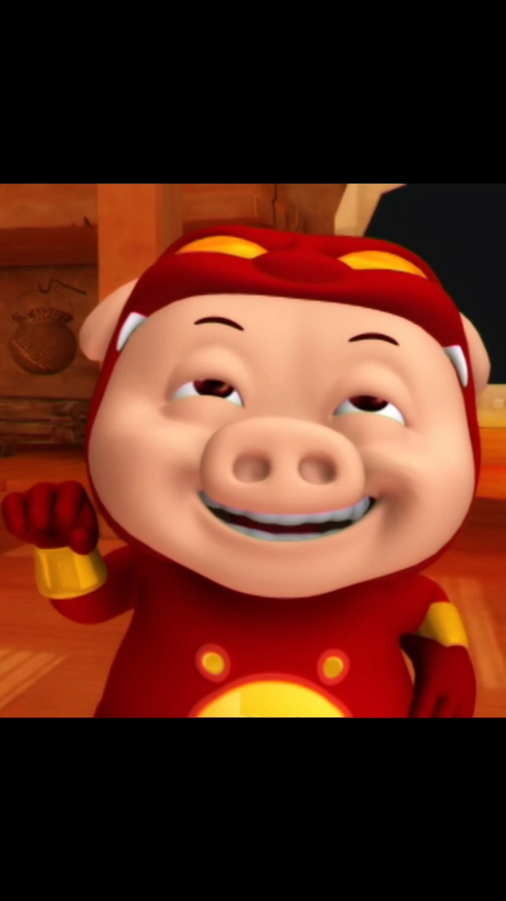 烦恼装进我的耳朵里 摇摇头把烦恼摇出来#猪猪侠 #搞笑