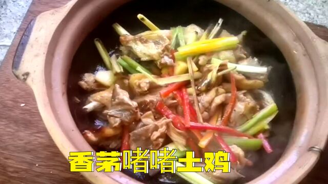 经典粤菜广州美食香茅啫啫土鸡,香气四溢滋滋作响,你吃过吗?