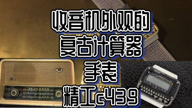 复古收音机样式的精工计算机手表